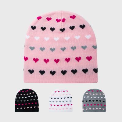 China New design COMMON love knitted wool hat for men autumn and winter warm skin hat for outdoor cycling hat for women for sale