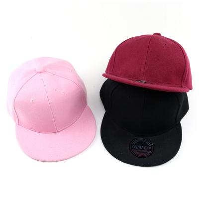 China Vintage Flat Blank Single Retro Baseball Boys and Girls Joint Logo Cotton Boys and Girls Hip Hop Bill Snapback Hat for sale