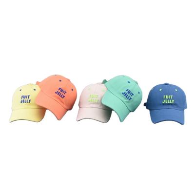 China COMMON Candy Colors Kids Hat For Toddler Or Little Boys Ages Logo Baseball Cap Kids Designer Two Tone Baseball Cap Customized 2-6 for sale