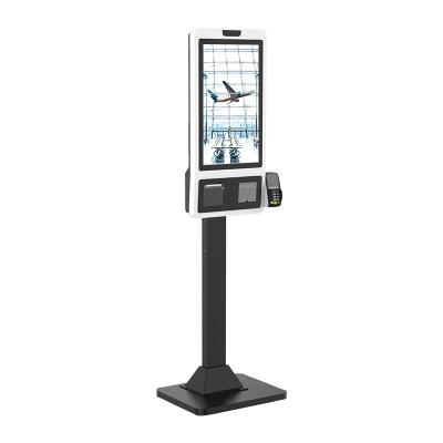 China POS Self Ordering Service / Food / Advertising Touch Screen Supermarket Customized Size OEM Self Service Kiosk Self Payment Kiosk for sale