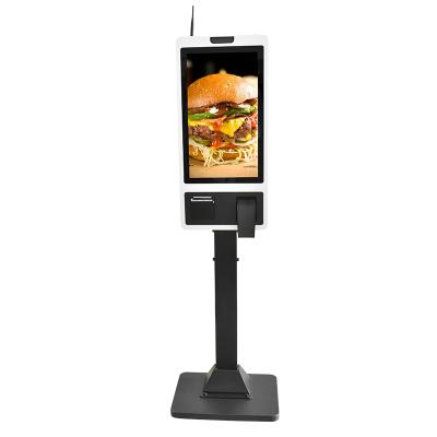 China New POS Self Service/Advertising Electronic Payment/Food Order Self Payment Kiosk Self Terminal Payment Ordering Terminal Kiosk For Fast Food for sale