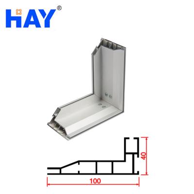 China Retail Store Shanghai Tensile Fabric Light Box Aluminum Extrusion 100mm for sale