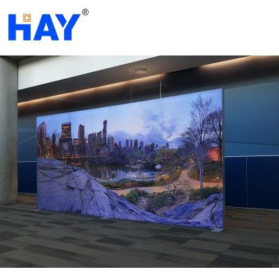 China Indoor Or Outdoor Sign Board Customized Frameless Fabric Led Light Box For Trade Show for sale