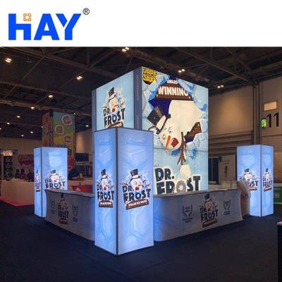 China Trade Show 10ft Custom Design Backlit Lightbox Trade Show Display for sale