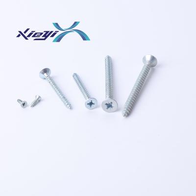 China Galvanized Chipboard Steel Screws Flat Head Screw for sale