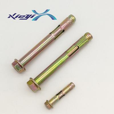 China Carbon Steel Concrete Flange Nut Sleeve Anchor Expansion Bolt With Hex Nuts Carbon Steel for sale