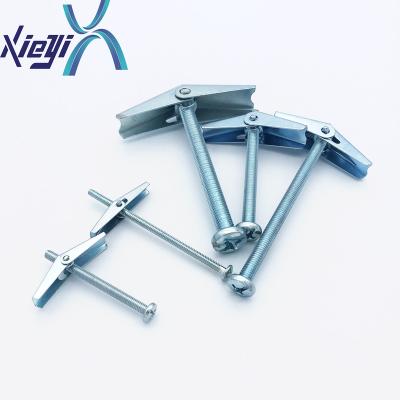 China Toggle Anchor Butterfly Anchor Gypsum Board Cavity Carbon Steel Spring Toggle Anchor Galvanized Butterfly Toggle Anchor for sale