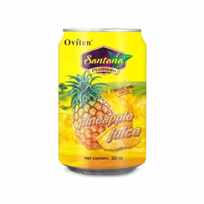 China 325ml Low Fat Human Body Health Can Juice Customized Pineapple Drink 30% Natural Sweet Organic for sale