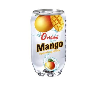 China Low Fat Savory Mango Flavor Carbonated Drinks Fruit Flavor Water Wholesale Sparkle Soft Drinks for sale