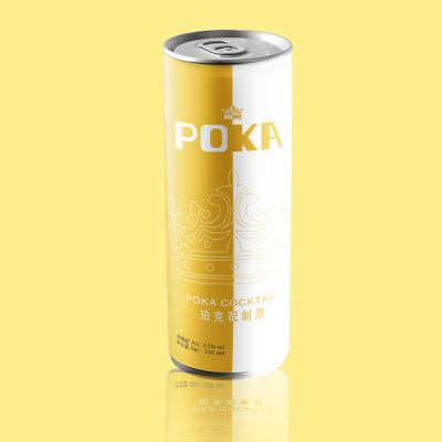 China Natural Hot Selling Good Taste 250 Ml Packing In Can POKA Cocktail Drink for sale