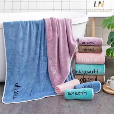 China Woman QUICK DRY Shower Robe Microfiber Female Soft Bath Towel For Adults For Bath And Sauna Towels Bathroom for sale