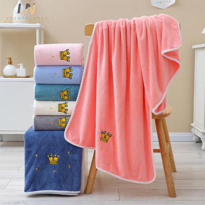 China Coral Velvet New Bath Towel Sustainable Household Bath Towel Supply Soft Neutral Quick Dry Super Towel Large for sale