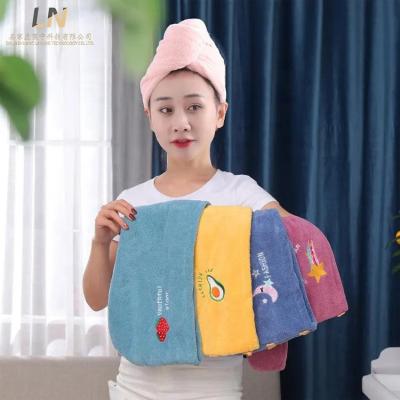 China Super Sustainable Hot Selling Absorb Water Quick Dry Microfiber Hair Drying Towel Wrap Towel for sale