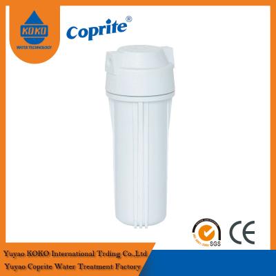 China Double O Ring White Cartridge Filter Housing For Home Reverse Osmosis System for sale