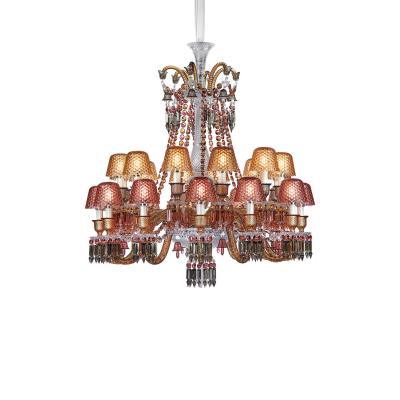 China Contemporary Baccarat Vintage Hanging Lights New Design Decoration Chandelier Ceiling Lamp Zenith Faunacrystopolis BC003/24 for sale