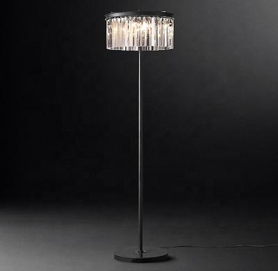 China Other Rhys Floor Lamp Clear Glass Prism Standing K9 Crystal Floor Lighting Crystal Hotel DecorationFloor light house lights FL003 for sale