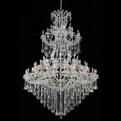 China Contemporary / Vintage / Modern Ceiling Mount OEM Luxury Hotel Led Large Crystal Chandelier 2 Tiers Maria Theresa Lighting Glass Muslim Crystal Chandelier CZ6001/85 for sale