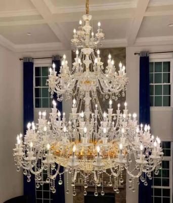 China Contemporary/Vintage/Hotel Custom Modern Empire Large Glass Crystal Lamp CZ1905/92 Crystal Chandelier Cristal Hanging Lighting for sale