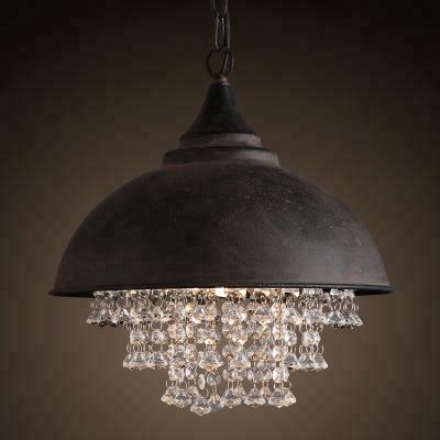 China Contemporary/Vintage/Modern Industrial Loft Lighting E26 E27 Socket Pendant Lamp Crystal Chandelier Home Center Living Room Crystal Lighting CZ2605 for sale