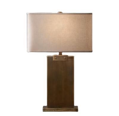 China Contemporary Vintage Table Lamp Reading Lighting Modern Led Rectangular Hotel Desk Lamp Column Table Lamp TL1004/1 for sale