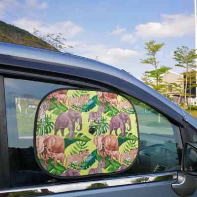 China REDUCE HEAT FROM HOT SUNNY DAY 100% UV PROTECTION Various printing car Sunshade printing car Foldable Sunshade Cover car Windshield Sunshade for sale