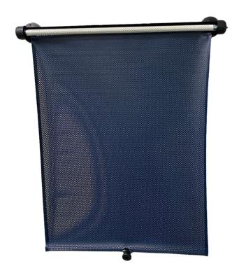 China Sun Protection pvc car windshield roller shade Retractable windshield curtain mesh pvc Retractable curtain car sunshade with suction cup for sale