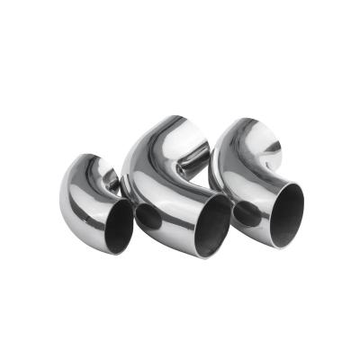 China Exhaust Pipe Factory Wholesale Industrial 45 90 Degree Stainless Steel Pipe Fittings Handrails Pipe Welding Elbow for sale