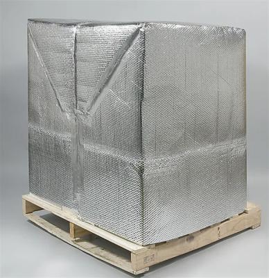 China Food Beverages Transportation Aluminum Foil insulated bubble bag Thermal Pallet Cover for sale