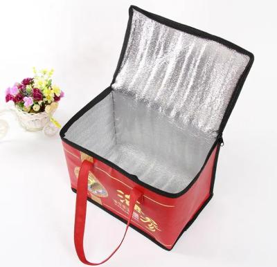 China Reusable Insulated Cooler Bag For Food Transport Hot Cold Camping Grocery Delivery for sale