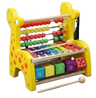 China Toy Preschool Wooden Animal Lovely Xylophone Educational Kids Toy Music for sale