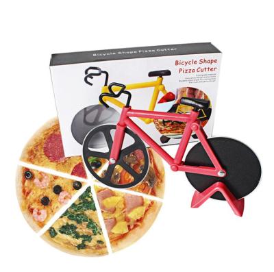 China New Arrival Design Pizza Cutter Stocked Bike Shape Stainless Steel Pizza Cutter for sale