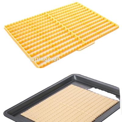 China Long Strip Viable Biscuit New Product Tray DIY Chocolate Mold Food Grade Finger Shape Cookie Baking Molds for sale