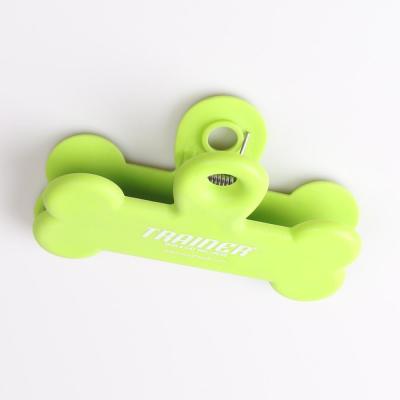 China Colorful Bone Green Chip Bag Clips For Hanging Rubber Doggie Fun Viable And Sealing Needs, Bag Clip for sale