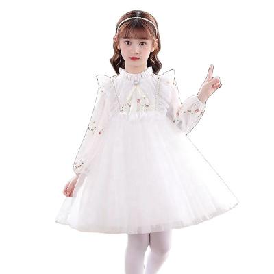 China Washable Promotional Top Quality Girl gauze dress lace princess skirt summer dress pompous skirt children clothing girls for sale