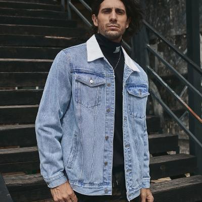 China 2022 Windproof Spring And Autumn Simple Fashionable Brand Light Blue Top Men's Coats Fashion Casual Jacket for sale