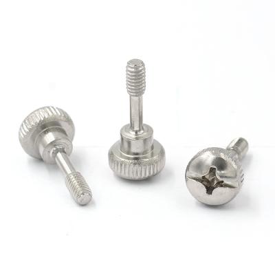 China Wholesale Custom White Metal Zinc Steel Knurled Thumb Screw M6 M8 Pan Screw for sale