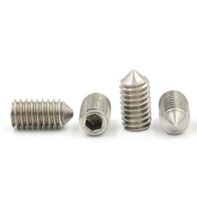 China Galvanized conical din 553 pan din 553 set screw M1 M1.2 M1.4 M1.6 M2 M2.5 M3 M3.5 M4 M5 M6 din553 for sale