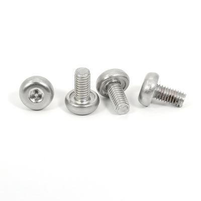 China Hot Selling Pan High Quality Mechanical Hardware Safety Protection Hardware Stainless Steel Safety Screw for sale