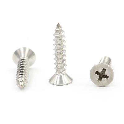 China Pan Cuatom High Hardness Galvanized Flat Head Self Tapping Phillips Wood Screw for sale