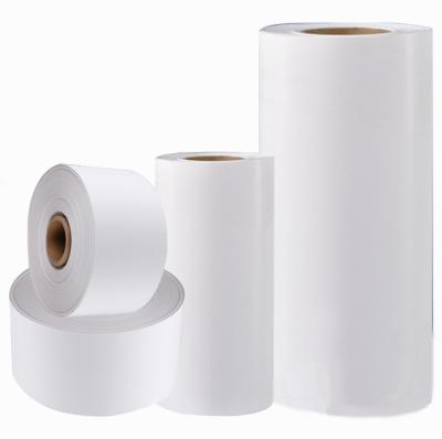 China Factory Price Waterproof Self Adhesive 80GSM PVC Coated Jumbo Roll Label Paper Sticker for sale