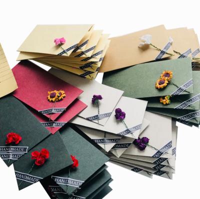 China Custom Antique Luxury Paper Printing Waterproof / Oilproof Packaging Envelope Gold Stamping Manufacturing for sale