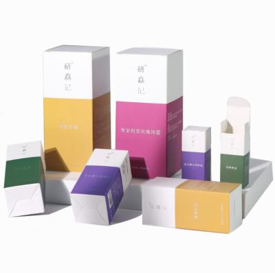 China Recyclable Custom Waterproof White Luxury Paperboard Packaging Cosmetic Box Making Printing for sale