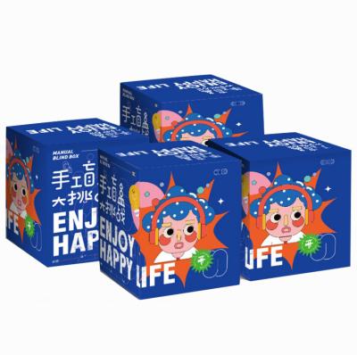 China Recyclable Custom Gold Stamping Small Gift Cardboard Waterproof Cartoon Blind Paper Box Packaging for sale