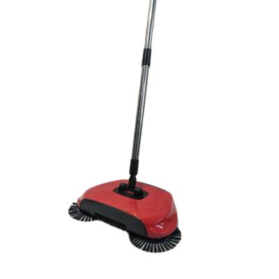 China Best Viable Quality 360 Degree Rotation Floor Broom Sweep Clean Machine Powered Hand Push Broom Sweeper With Handles for sale