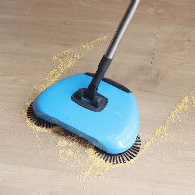 China New Arrival Cordless Sweeper Mini Broom And Dustpan Set Viable Magic Rubber Pivot Bristle Broom for sale