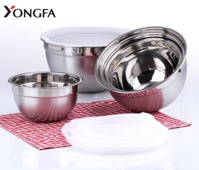 China Best Selling Eco-friendly Mixing Bowl Sustainable Set Stainless Steel Salad Bowl For Kitchenware Salad Bowl With Lid for sale