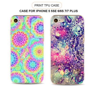 China Hot Colorful Mandala Patterns Photos Phone Case Protective Case For iPhone 7 Plus Mobile Phone Covers Case for sale