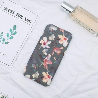 China Wholesale Protective Matte PC Flower Ladies Phone Cover For iPhone 6s 6s Plus Case for sale