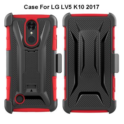 China With Kickstand Case For Hot Selling LG LV5 K10 2017 LG LV5 K10 2017 Mobile Phone Shell For PC Back Cover Arguable Case For LG LV5 K10 2017 TPU With Kickstand Belt Clip for sale