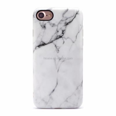 China Marble Glossy Soft TPU Phone Cover IMD Matte Cell Phone Design White Warm Color TPU Protective For iphone 7 7 plus 6s 6 plus case for sale